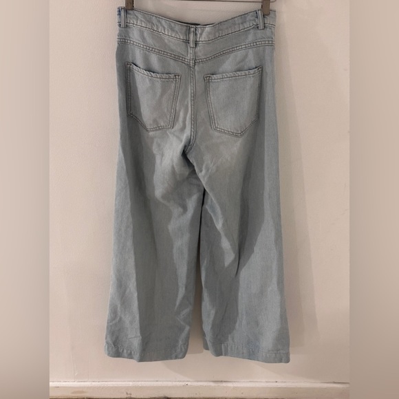 Banana Republic wide leg light blue jean - Picture 3 of 4